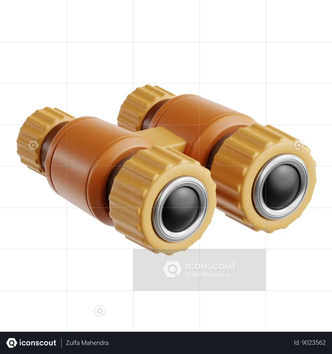 Binocular  3D Icon