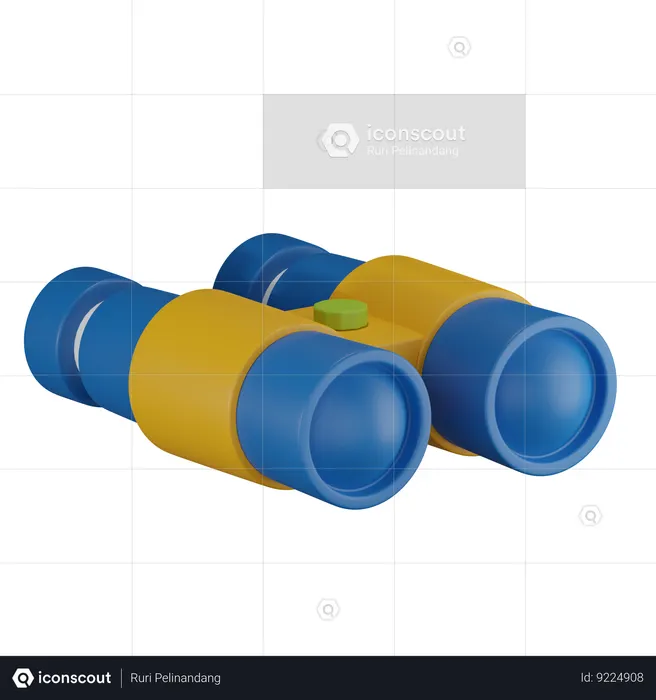 Binocular  3D Icon