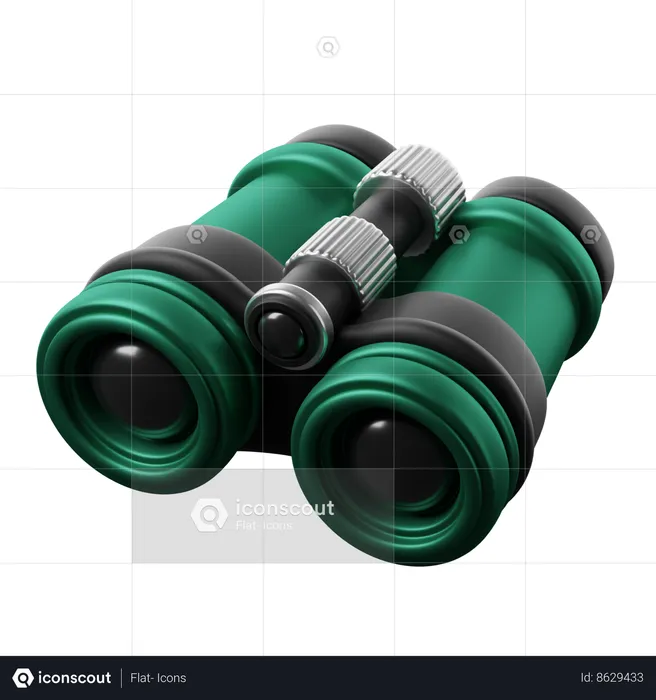 Binocular  3D Icon