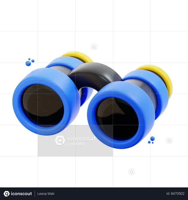 Binocular  3D Icon