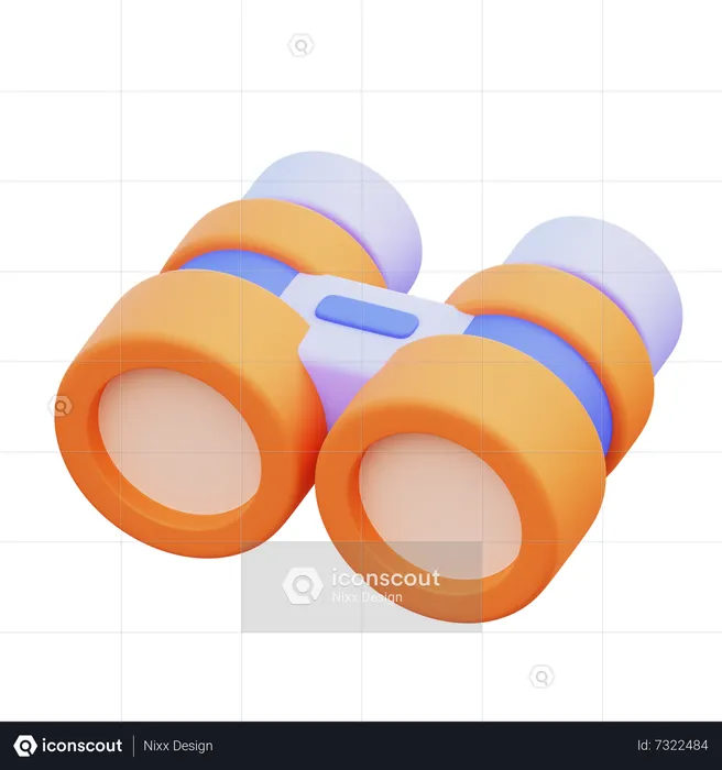 Binocular  3D Icon