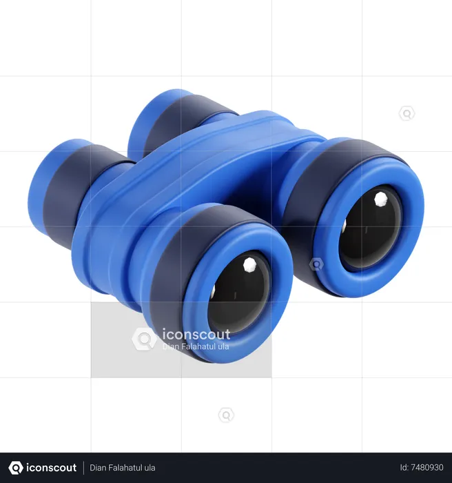 Binocular  3D Icon