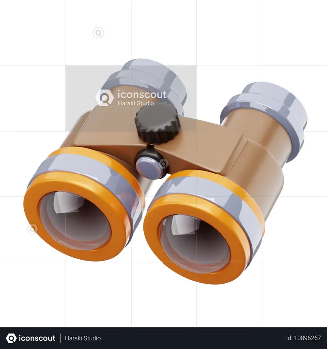 Binocular  3D Icon