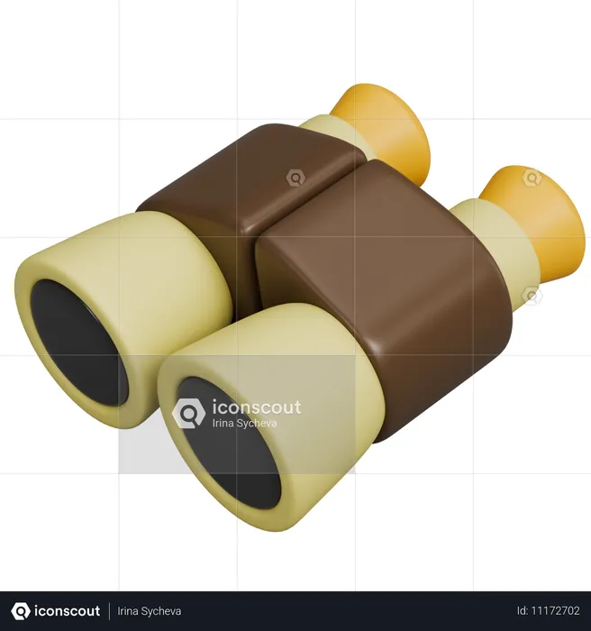 Binoculars  3D Icon