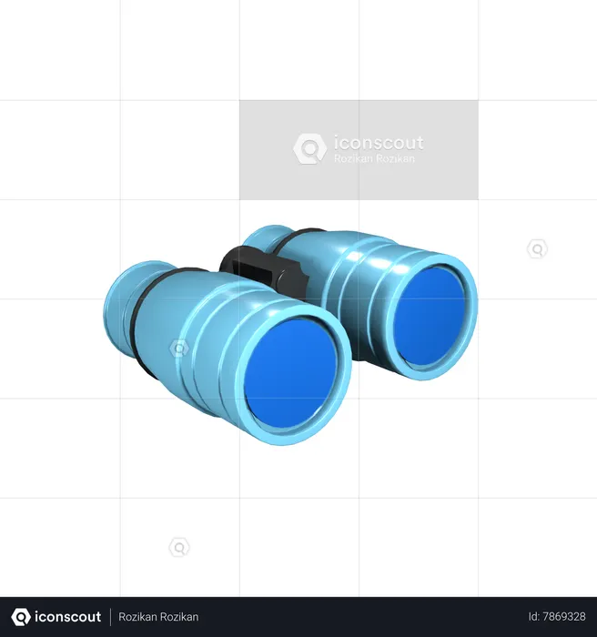 Binoculars  3D Icon