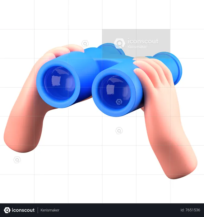 Binoculars  3D Icon