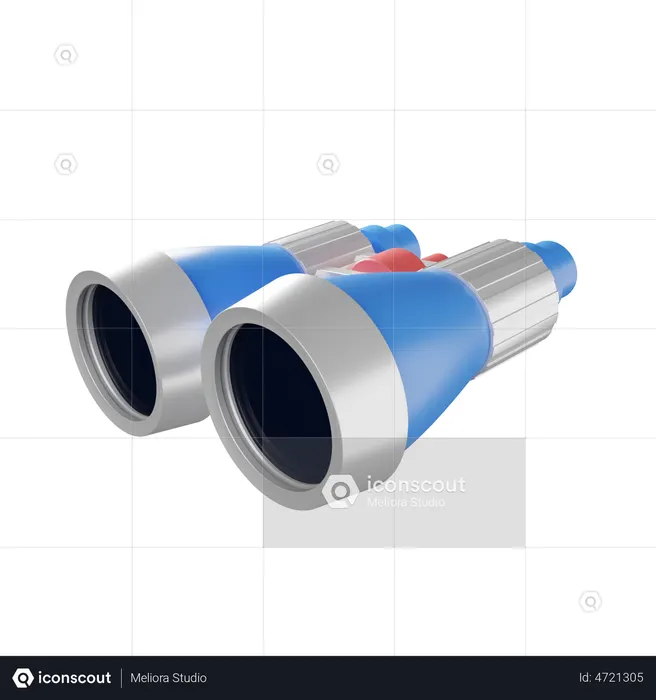 Binoculars  3D Illustration