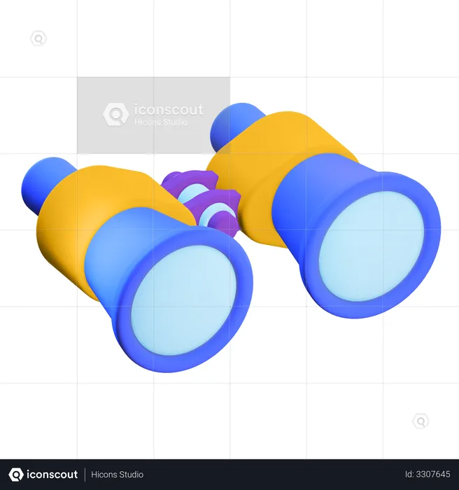 Binoculars  3D Illustration