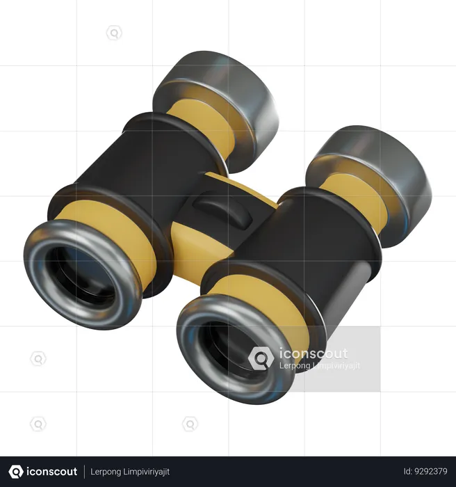 Binocular  3D Icon