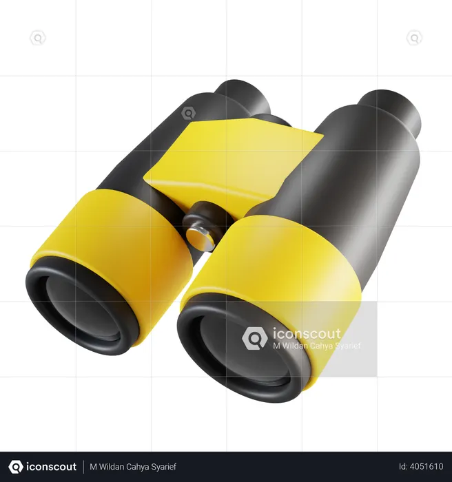 Binocular  3D Icon
