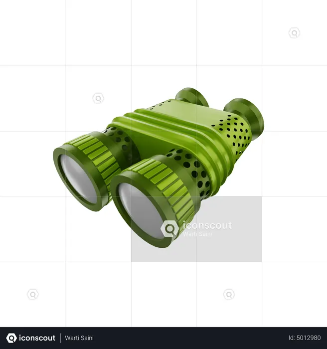 Binocular  3D Icon