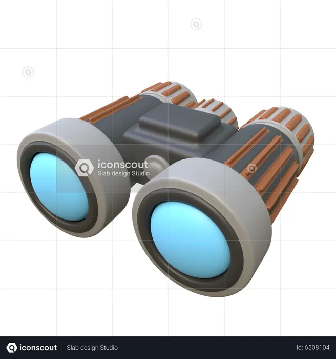 Binocular  3D Icon