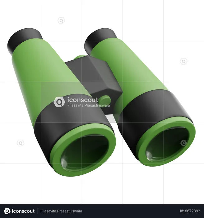 Binocular  3D Icon