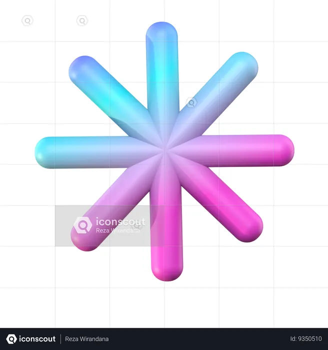 Bintang Abstract Shapes  3D Icon