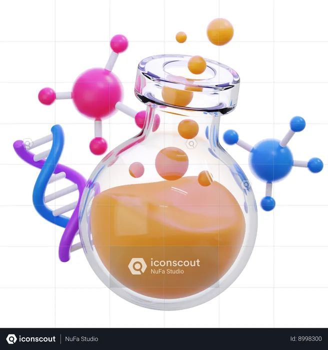 Bio Chemistry  3D Icon