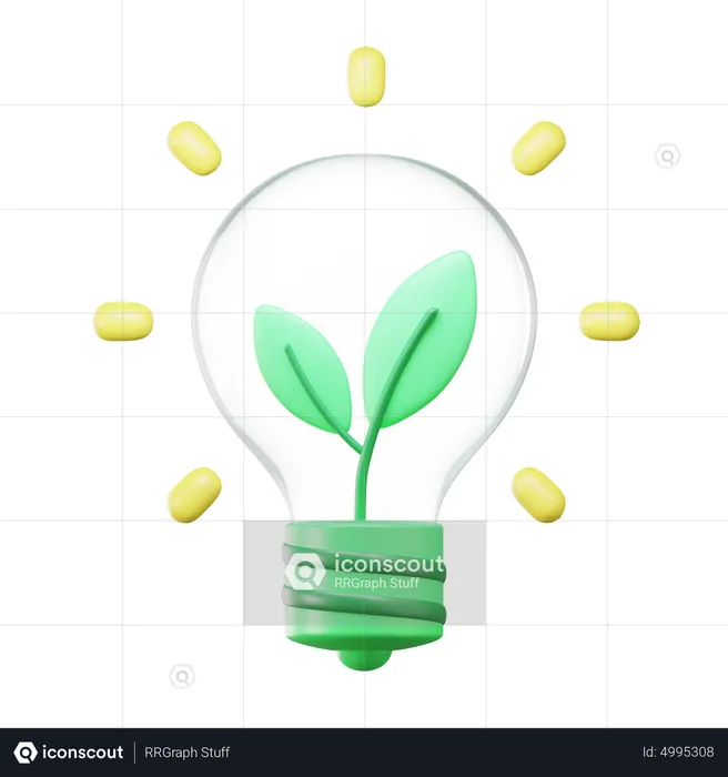 Bio Electricity  3D Icon