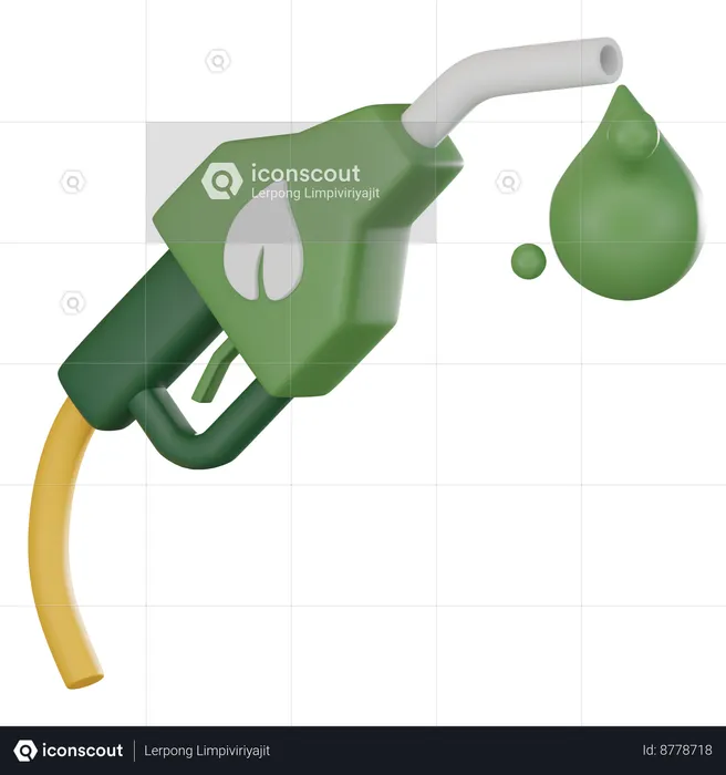 Chute de biocarburant  3D Icon