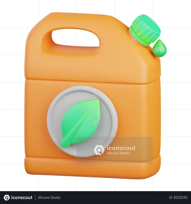 Biocombustível  3D Icon