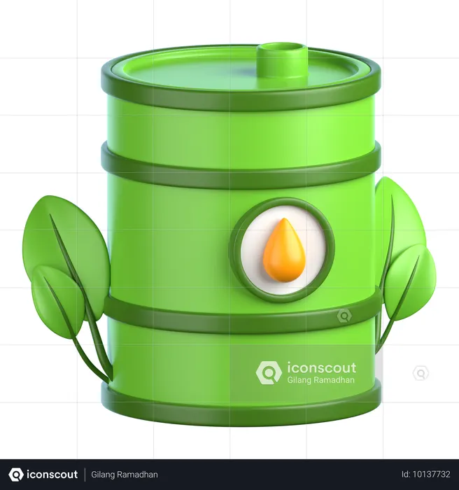 Biofuel  3D Icon