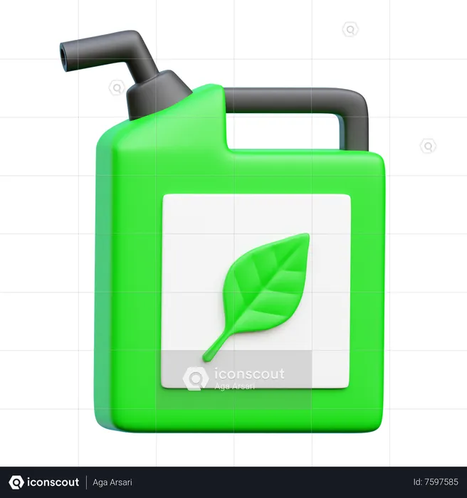 Biofuel  3D Icon