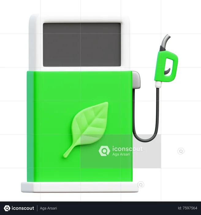 Biofuel Station  3D Icon