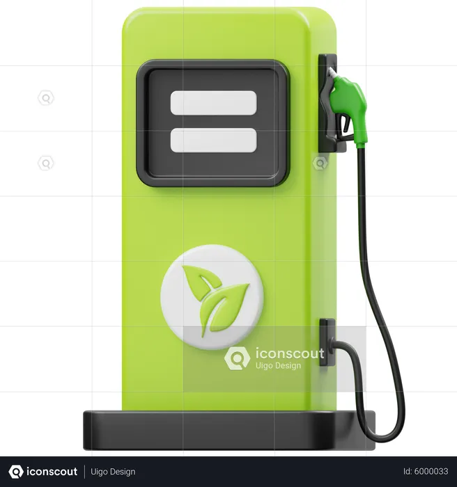 Biofuel Station  3D Icon