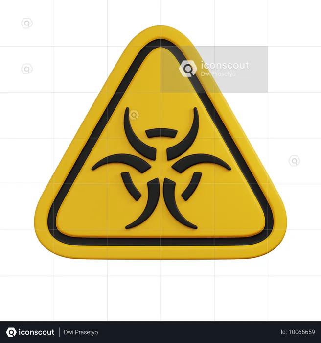 Biohazard symbol  3D Icon