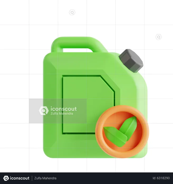 Biotreibstoff  3D Icon