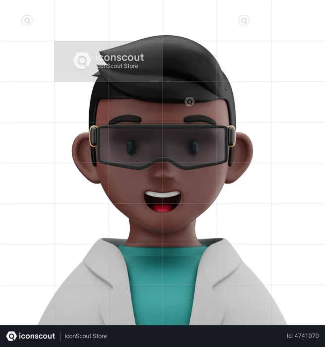 Biologe  3D Icon