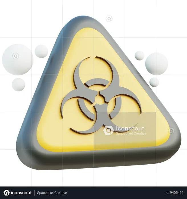 Biological Hazard  3D Icon
