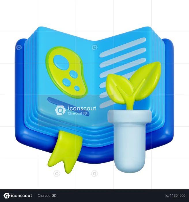 Biology Book  3D Icon
