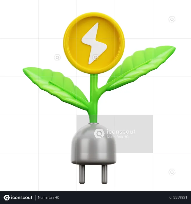 Biomass Energy  3D Icon