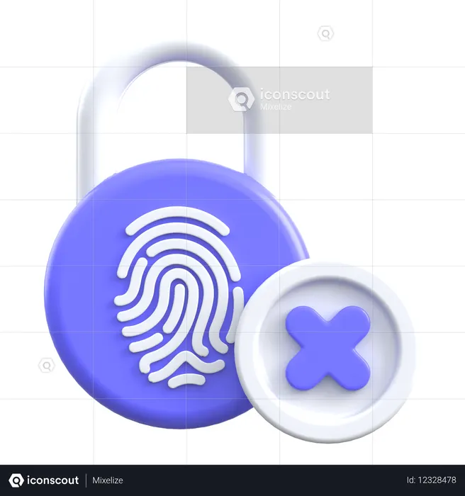Biometric  3D Icon