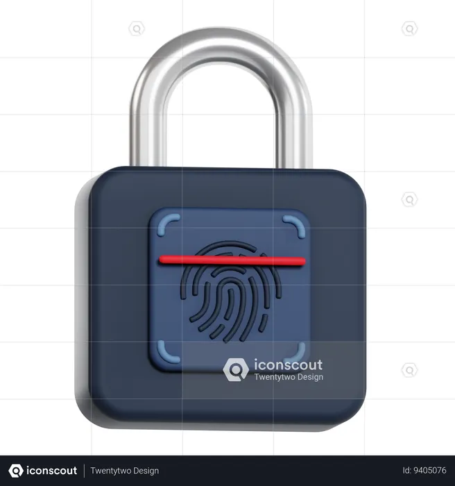 Biometric Authentication  3D Icon
