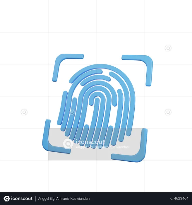 Biometric Identification  3D Illustration