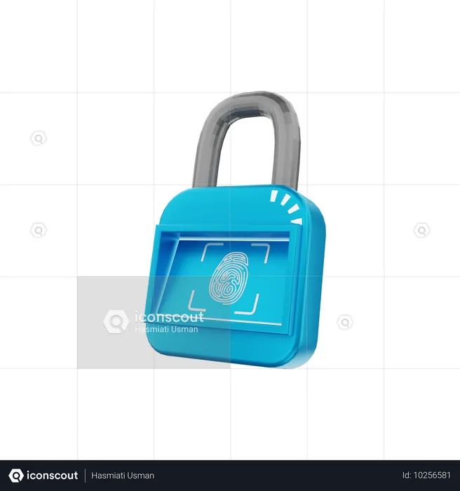 Biometric Security  3D Icon
