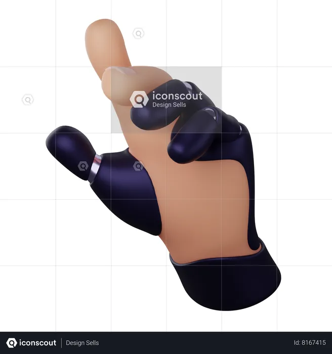 Bionic Hand  3D Icon