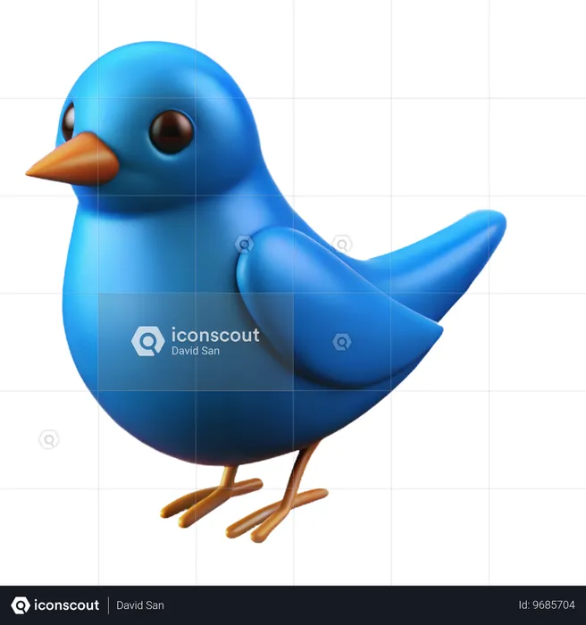 鳥  3D Icon