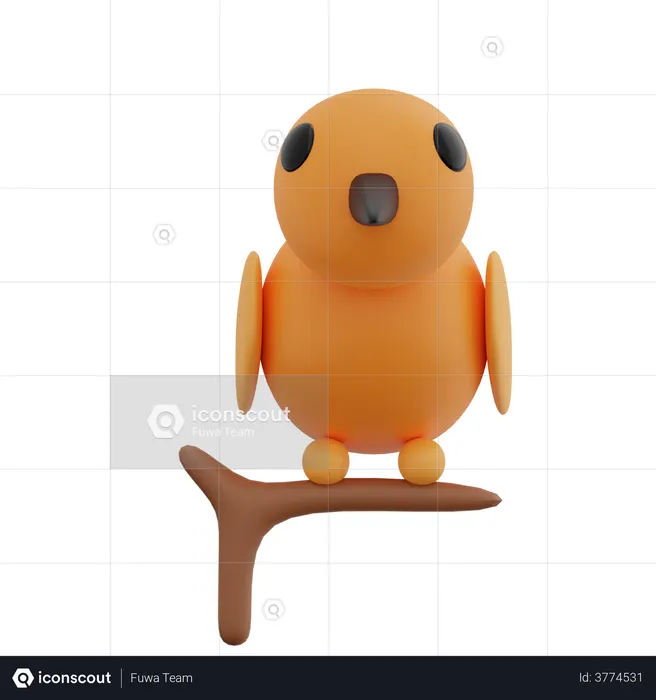 Bird  3D Illustration