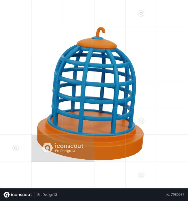 Bird Cage  3D Icon