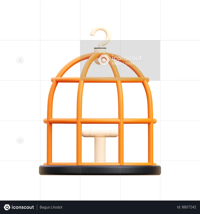 Bird Cage  3D Icon