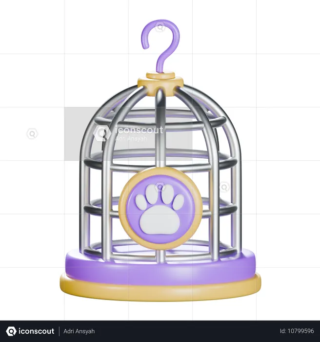 Bird Cage  3D Icon