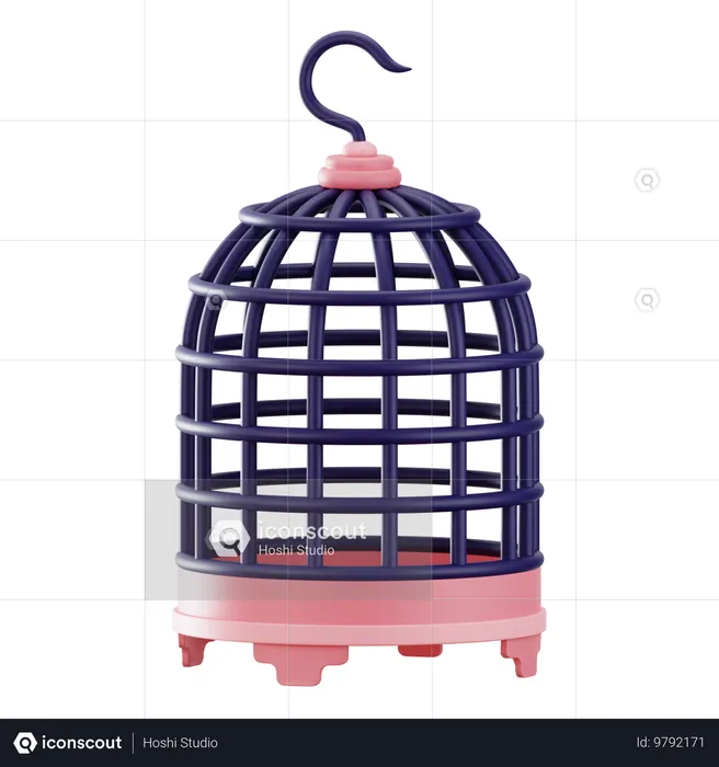 Bird Cage  3D Icon