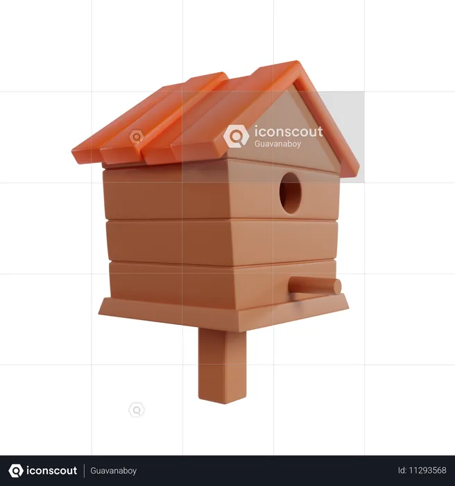 Bird Home  3D Icon