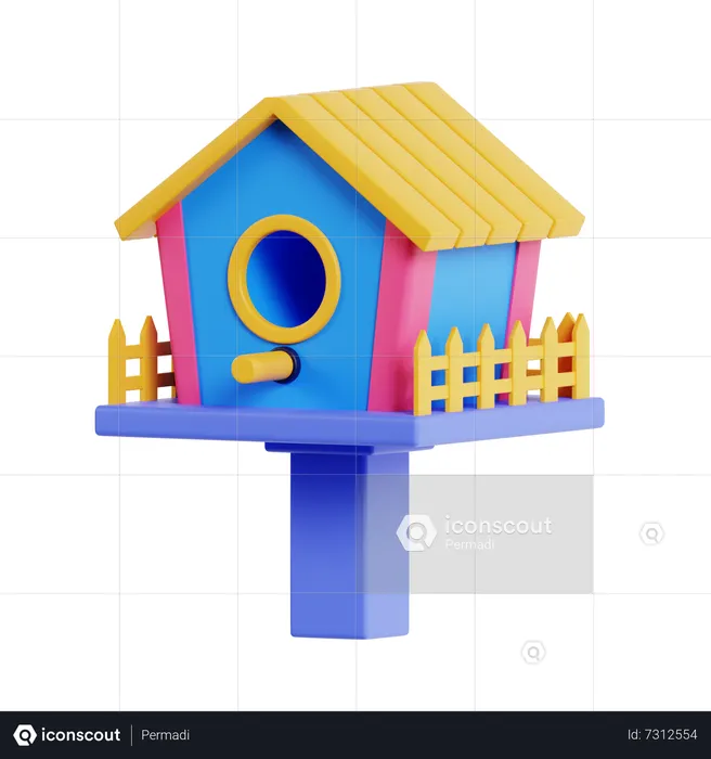 Bird House  3D Icon