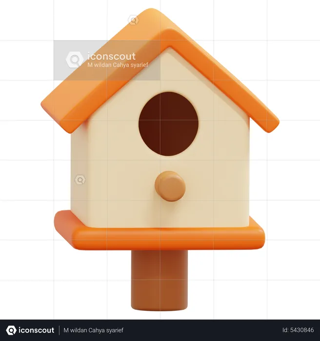 Bird House  3D Icon