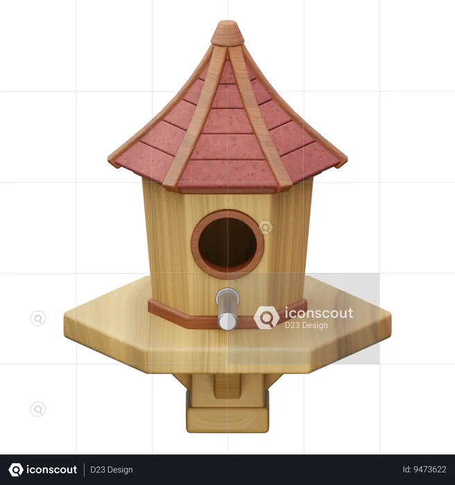 Bird House  3D Icon