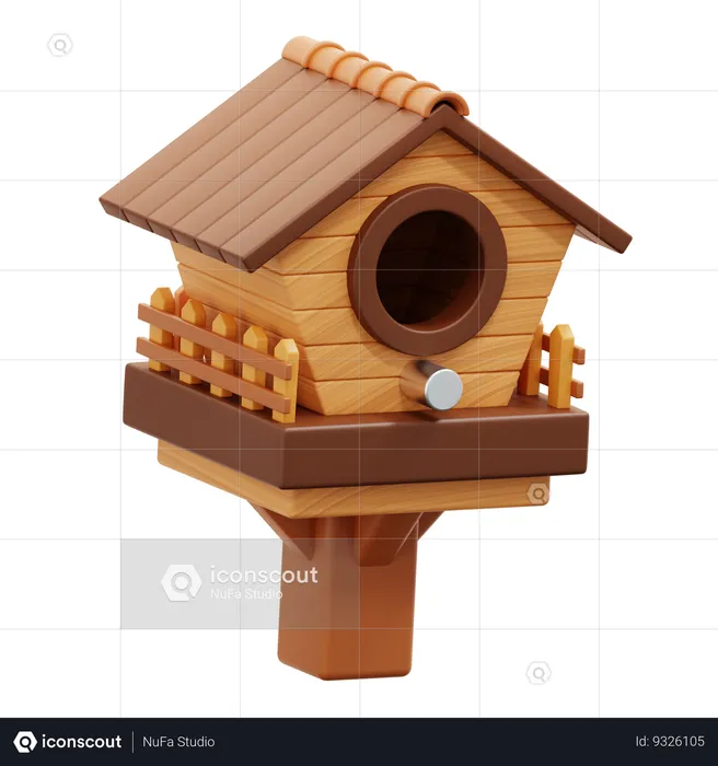 Bird House  3D Icon