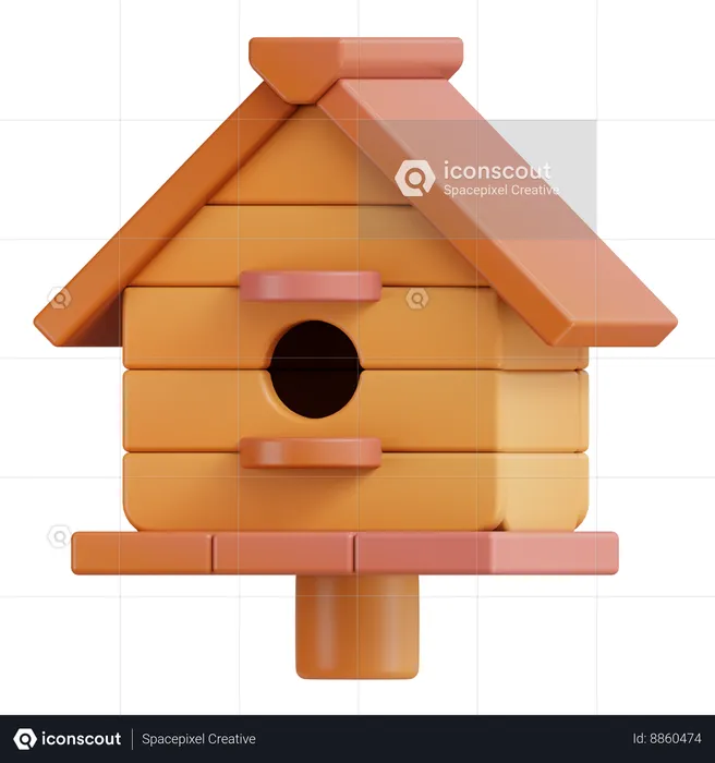 Bird House  3D Icon