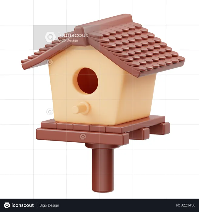 Bird House  3D Icon